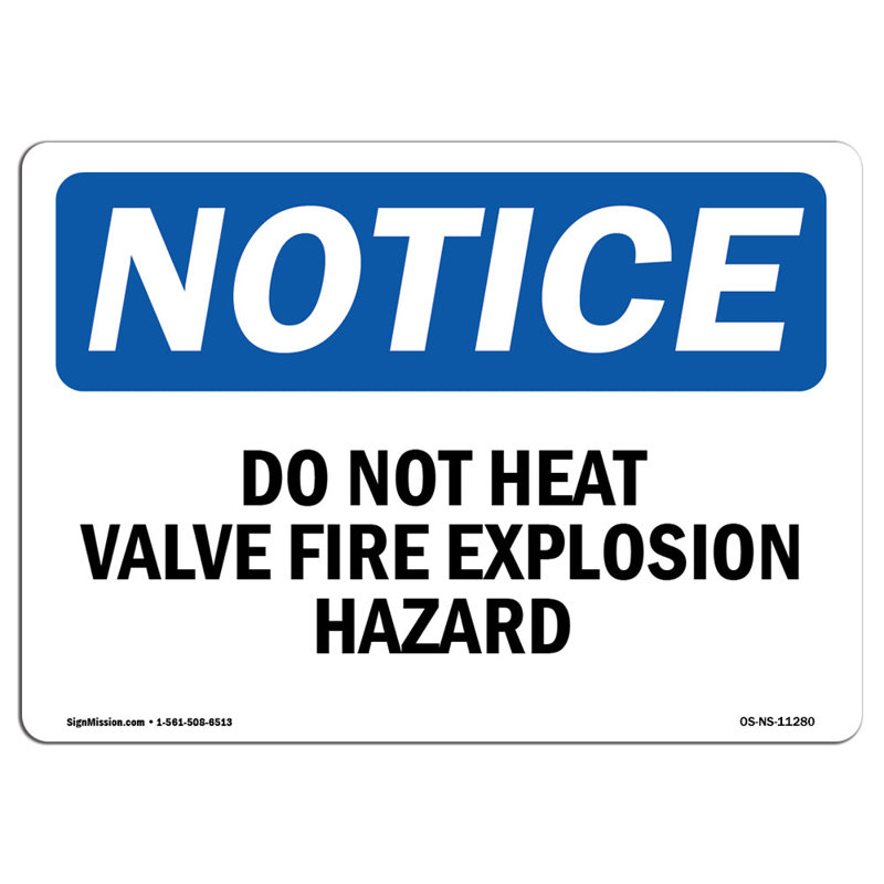 Panneau «Do Not Heat Heat»