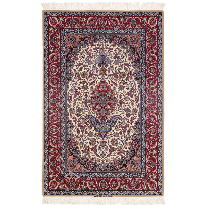 Oriental Area Rug in Ivory