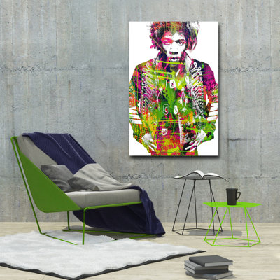 Iconic Jimmy Hendrix - Unframed Print