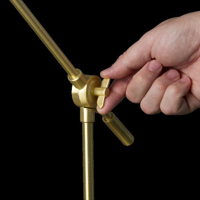 Ambania Metal Desk Lamp, Brass