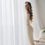 Rideaux transparents non-transparents de 84 po de long à 2 panneaux pour chambre de fille, rideaux à œillets de 52 po de largeur, blanc cassé-119929838