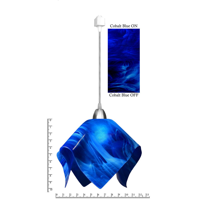 Sapin 1 - Light Unique/Statement Pendant, Cobalt Blue, Large