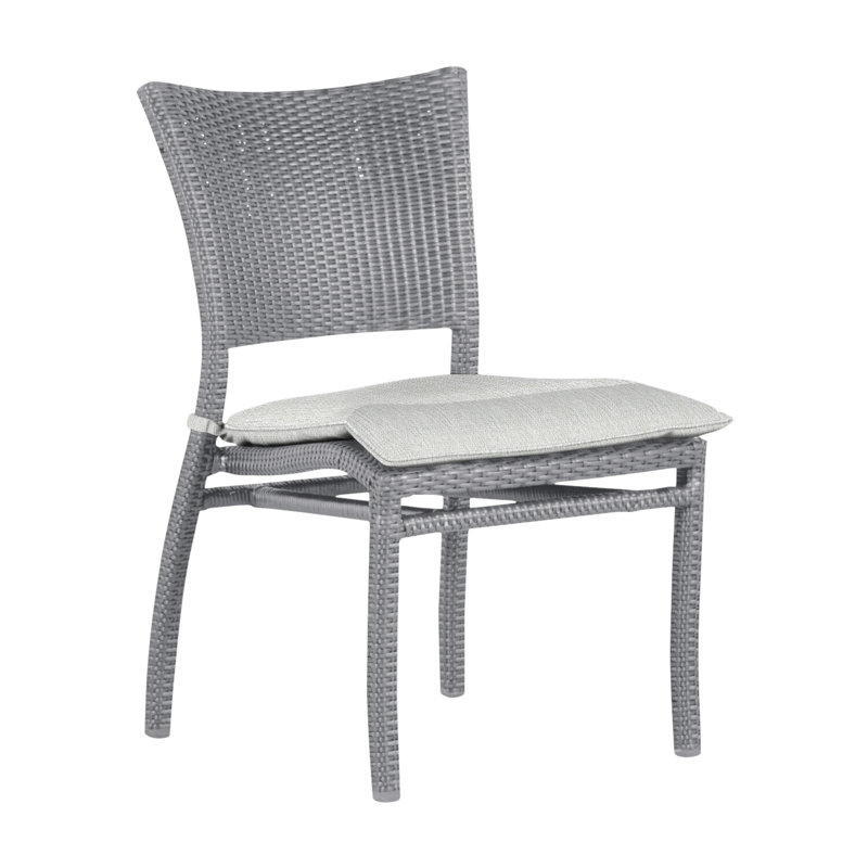 Chaise d'appoint d'extérieur Skye N-Dura, Huître, Welt, Perle Bali