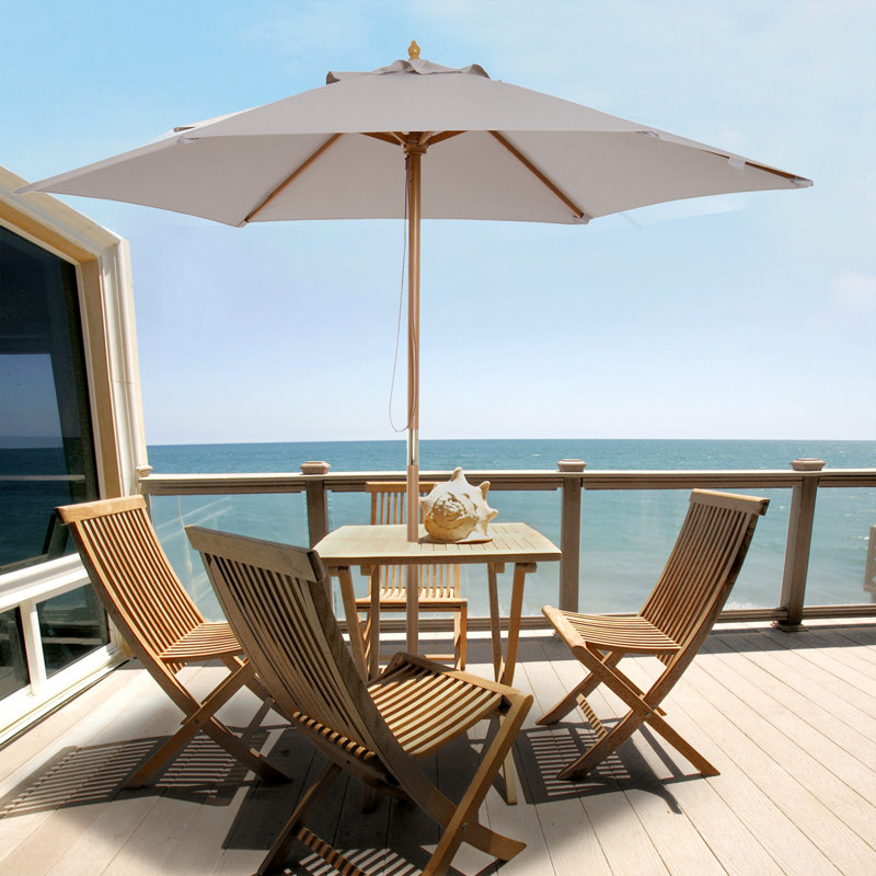 Lakewood 300cm Market Parasol, Light Grey