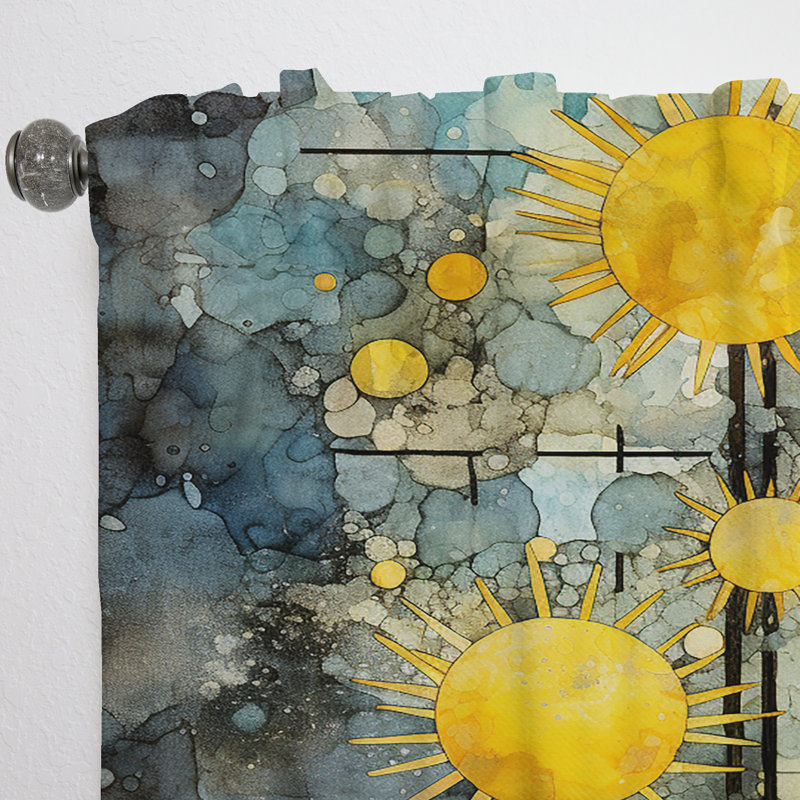 Panneau solaire Eldrich Abstract Sunlight Collage III - rideau en velours moderne - obscurcissant - 1 panneau