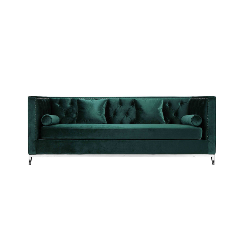 Canapé Connie, Velours vert