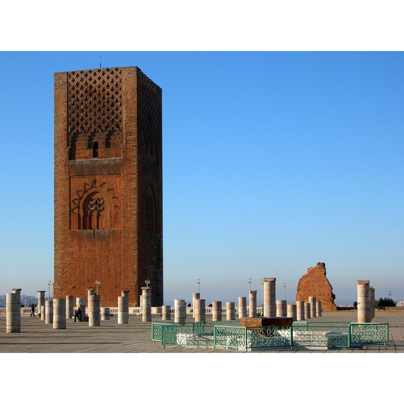 Tour Hassan, Maroc, H 18 po x l 24 po