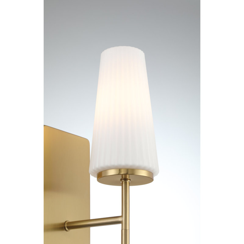 River 1-Light Wall Sconce in Brass, Brass
