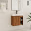 Ensemble de meuble-lavabo simple 24 po avec plateau en céramique Oakchade-546604934-546604953
