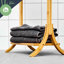 40cm Wood 3 Freestanding Towel Bar