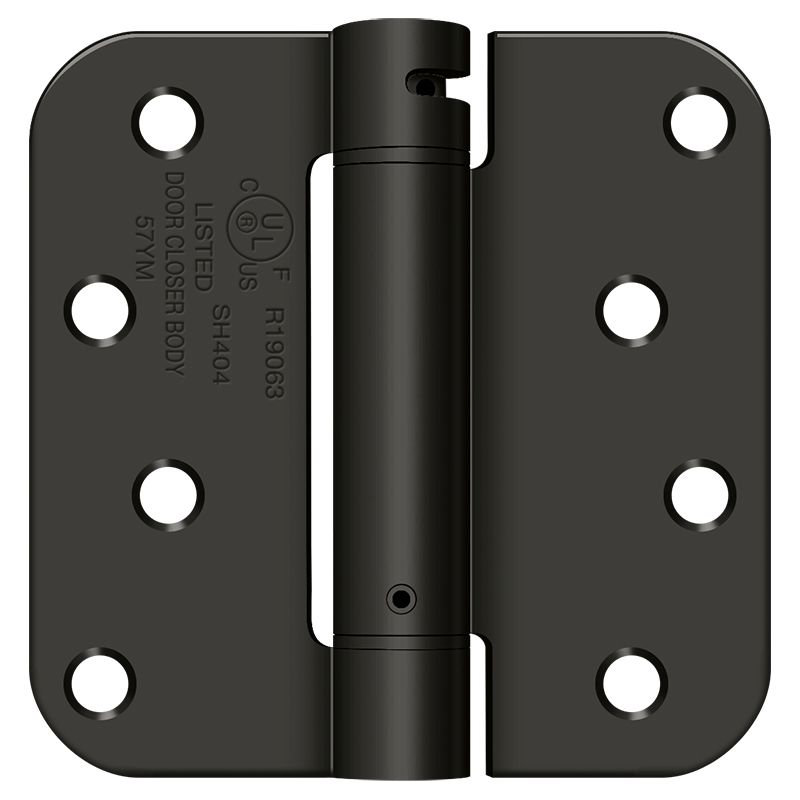 4'' x 4'' Steel Spring Hinge, Oil-Rubbed Bronze