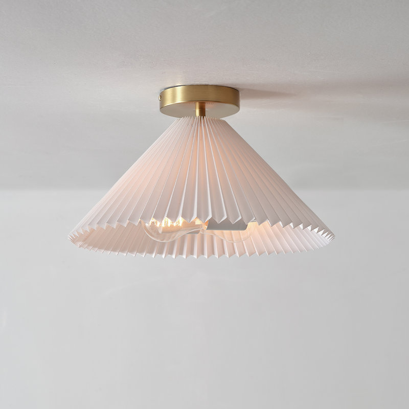 Delphine Linen Flush Mount