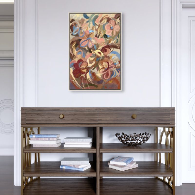 Moving Eden Print by Oliver Gal, 46"H x 31"W, Silver Floater Frame