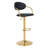 Upholstered Adjustable Height Counter Stool with Metal Frame-364755168-364755182