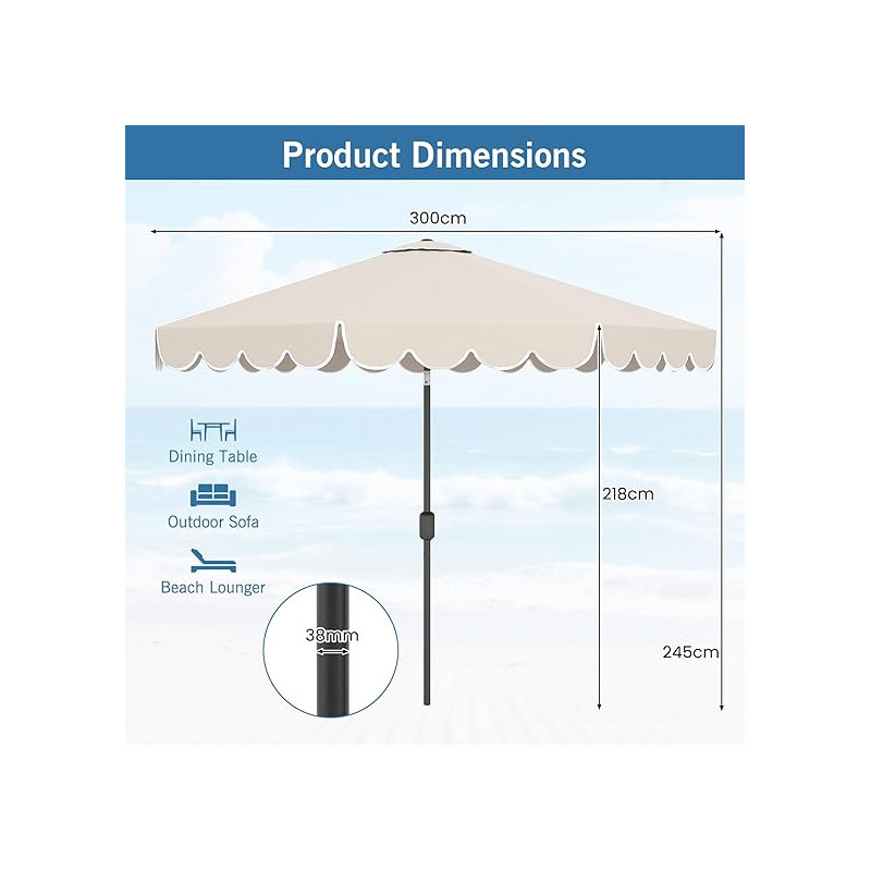 Parasol, Beige