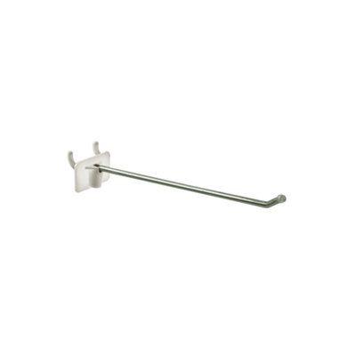 2-Piece 6" Metal Wire Hook Plastic Detachable Back: 0.148" Diameter, 50-Pack