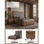 Ensemble de chambre avec très grand lit 3 pièces Brooklyn Walk - Terre d'ombre brûlée-100758143
