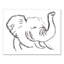 « happy éléphant », art sur toile