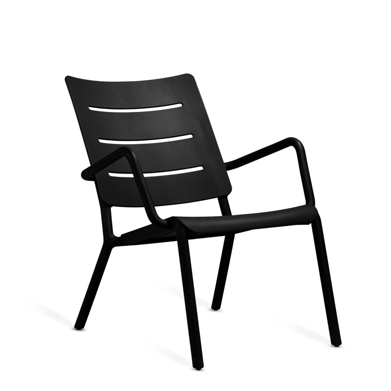 Chaise de patio Outo, Noir