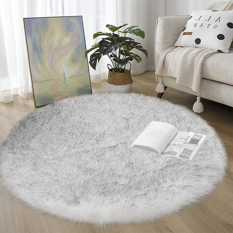 Sheepskin Indoor Rug, Round 6'7"