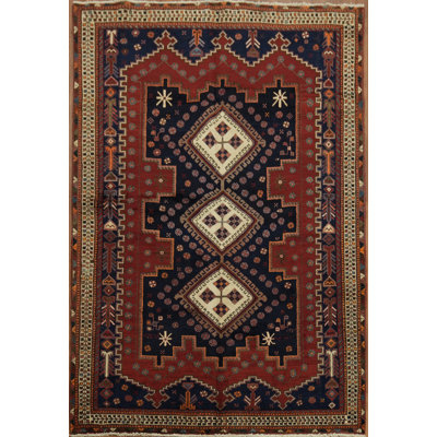 Traditional Vegetable-Dye Area Rug 5x7