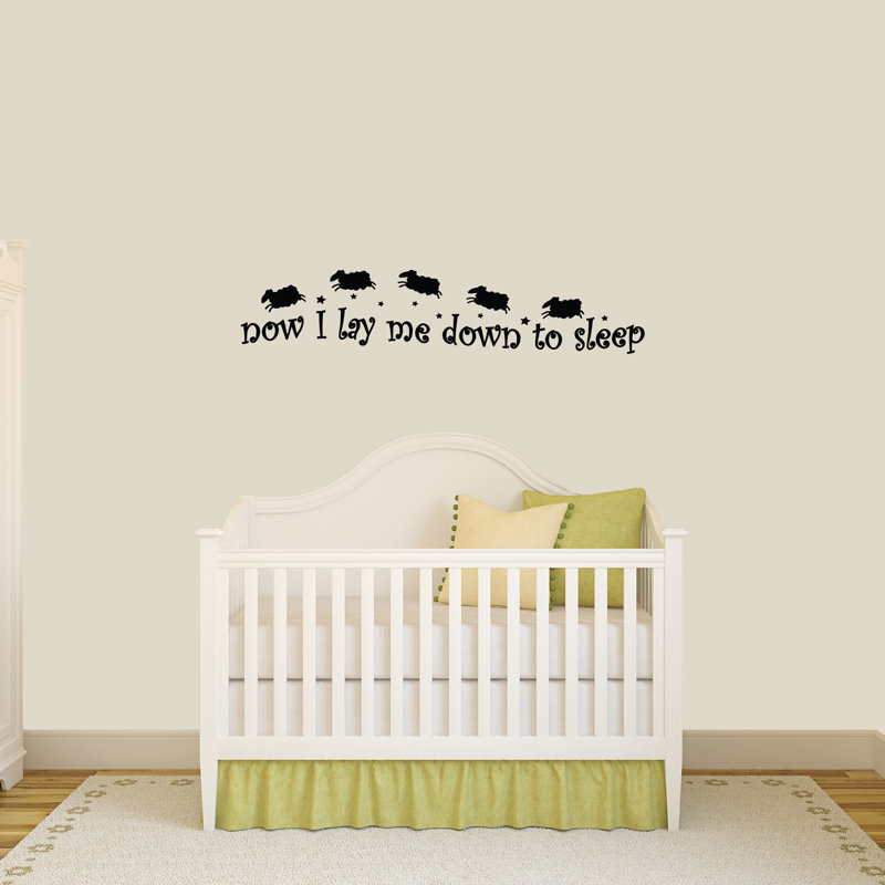 Adhésif décoratif "me me permettant now to sleep", Noir