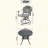 All-Weather Cast Aluminum Dining Set, Include Swivel Chairs And Round Table With Black Frame-1632473520