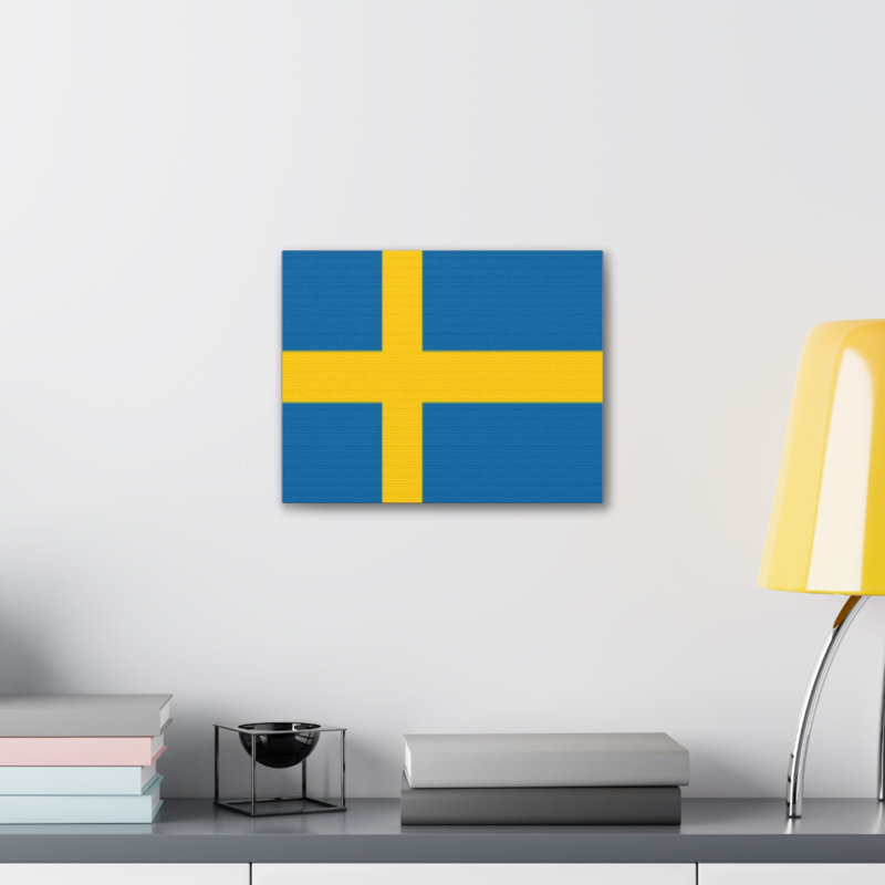 " Sweden Country Flag ", 12" H x 16" W