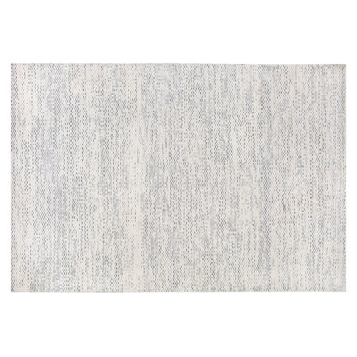 Tapis en laine de qualité supérieure, couleur crème, 62,9 po x 90,6 po | 100% laine, 3,6 lb / pi², tissé à la machine avec un envers en coton / jute | Facile à nettoyer, passe l'aspirateur, idéal pour le décor du salon et de la chambre à coucher