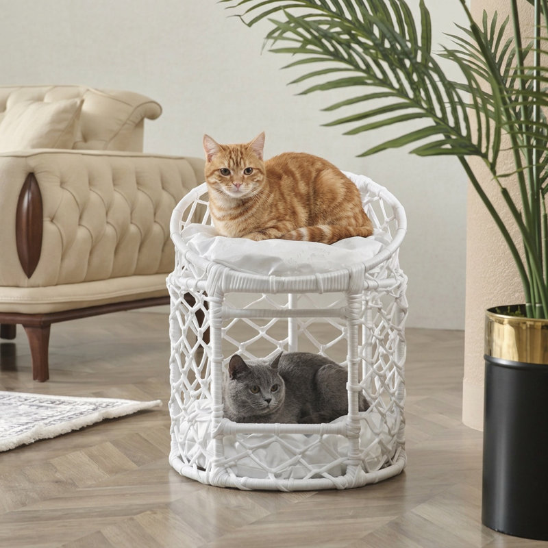 Monse Pet Bed, White