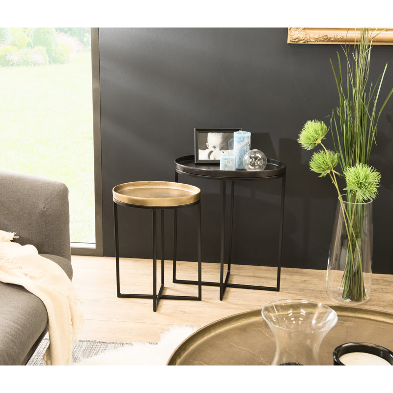 Braeden Tray Top Cross Legs Nesting Tables