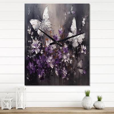 Jammes - Horloge murale florale