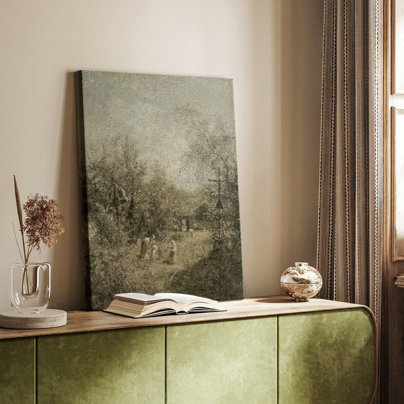 Paysage rétro CLxxv - galerie Cavas sur mesure, H 27 po x l 18 po