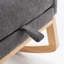 Chaise berçante d'appoint avec repose-pieds et pieds en bois d'hévéa à haut dossier-756402119