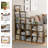 Tall Narrow 6-Shelf MDF Bookcases, Slim Vertical Storage Unit, Corner Bookcase for Small Spaces, Bedroom & Home Office-640909961