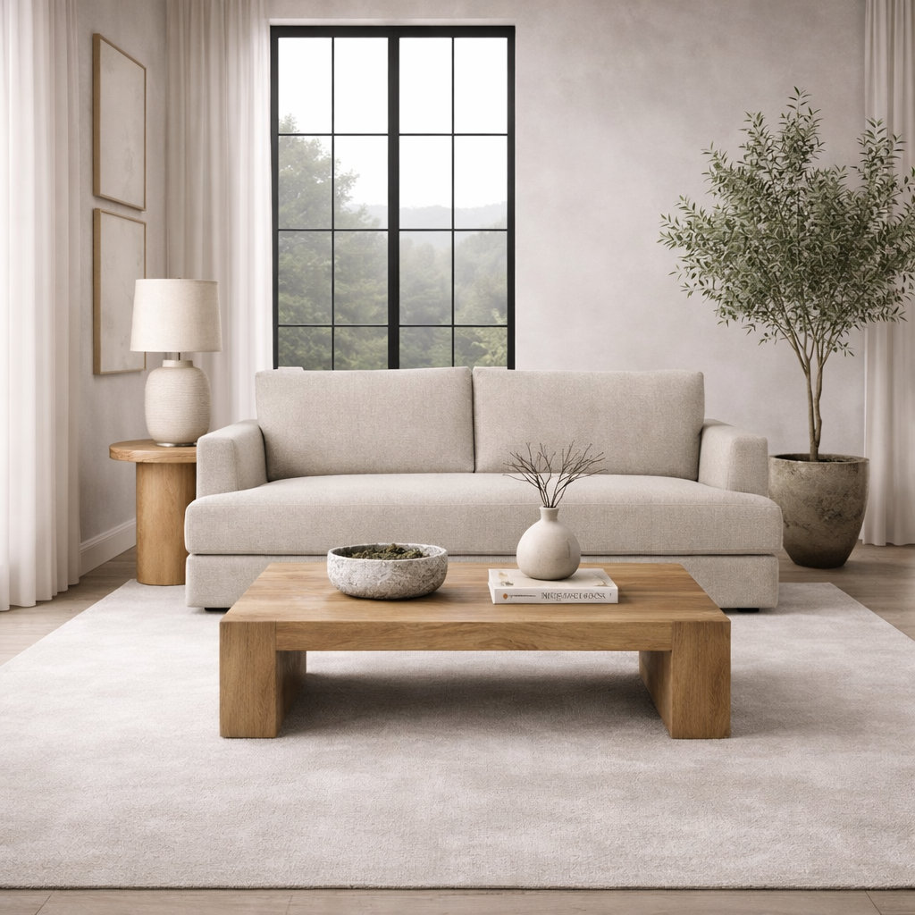 Laguna 96'' Sofa, Monique Twine Textured Chenille
