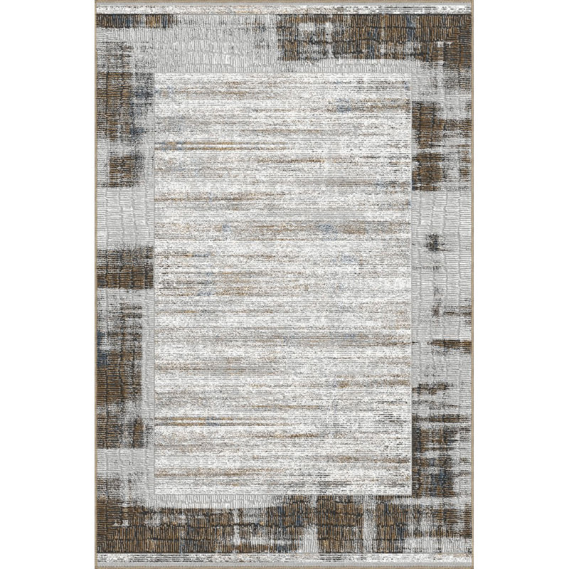 Tapis beige lavable à la machine, Carré 3 pi 3 po