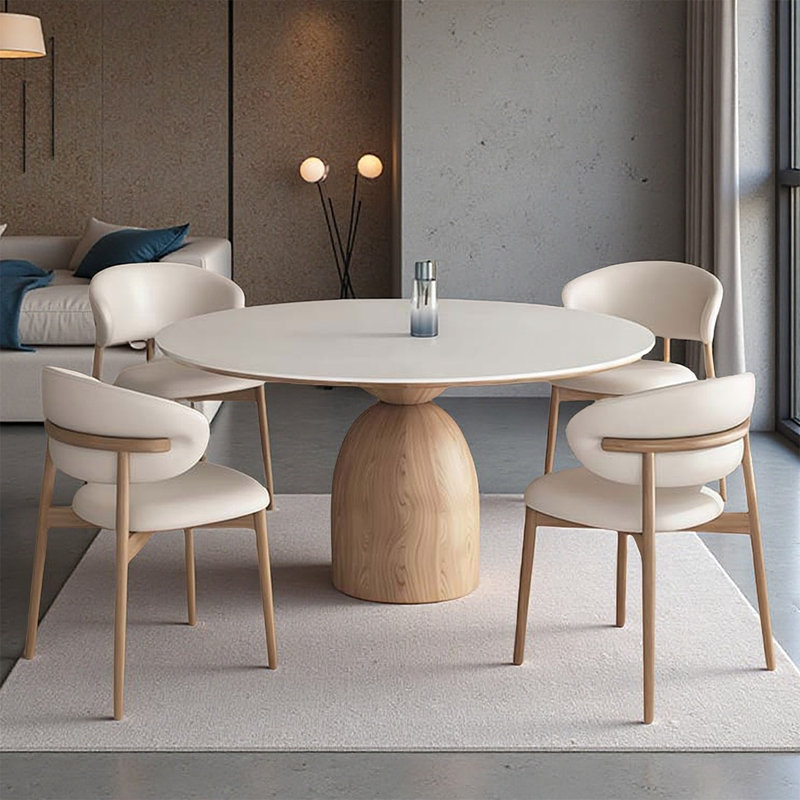 Ensemble de table ronde, de table basse et de chaise