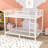 Metal Bunk Bed With Guardrails And Ladder-290090640-290090642
