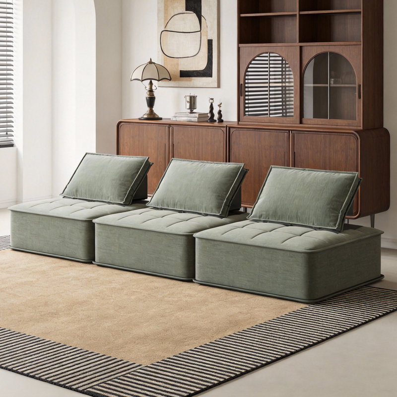 Modular Single Armchair in 95cm Wide with Large Cushion, Frame-Free Design Fast Dispatch From UK Warehouse – Dispatched Within 2 Days