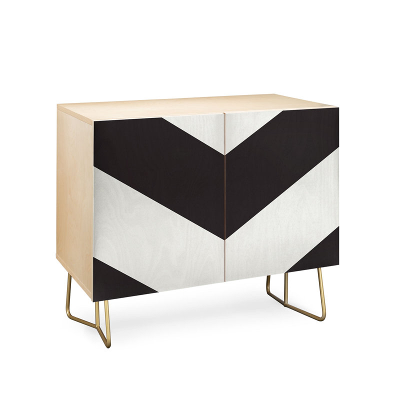 Accent Cabinet, Birch/Black
