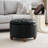 24’’ Wide Upholstered Tufted Round Storage Ottoman-248876476