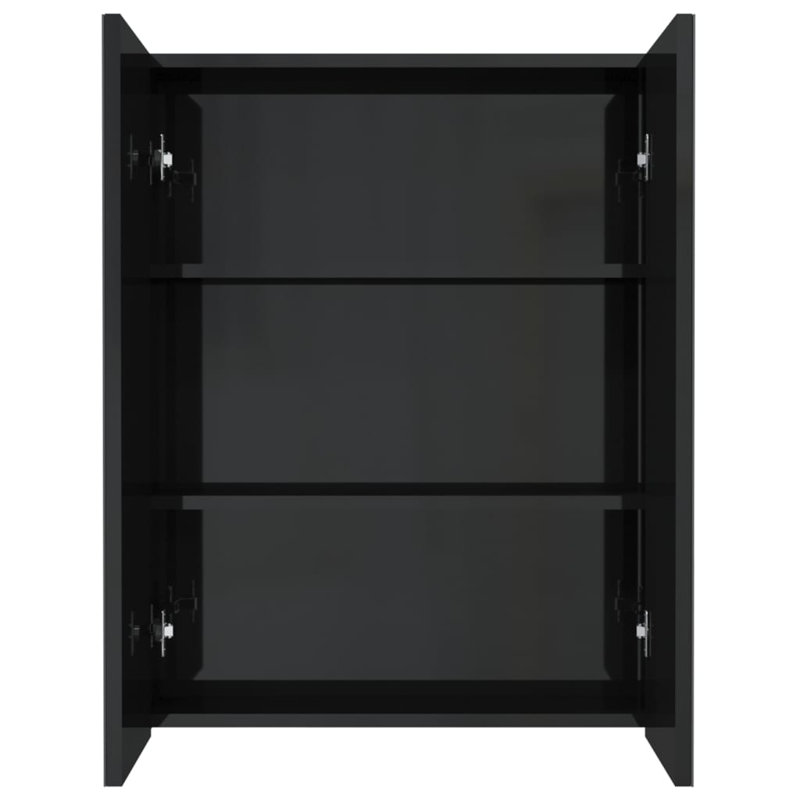 Guile Bathroom Cabinet, Shining Black