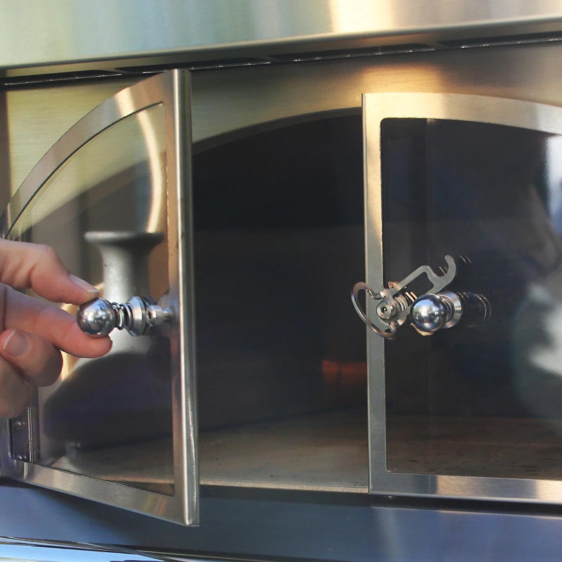 Alfresco Stainless Steel Built-In Natural Gas Pizza Oven