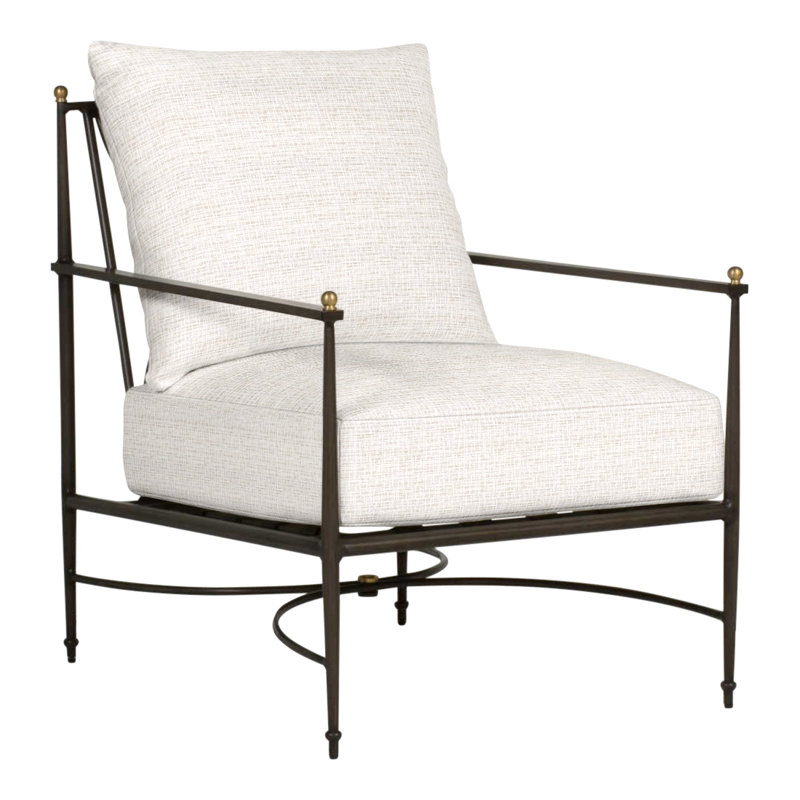 Chaise de patio avec coussins Roma, Pas de soudure, Perigold IceBreaker polaire