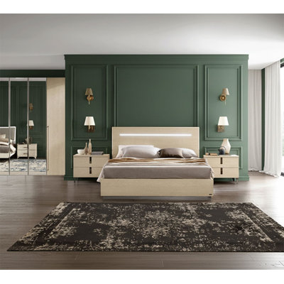 Infinity Camel Queen Bed With Nightstand