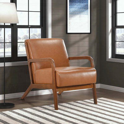 Chaise d'appoint moderne avec similicuir et design confortable