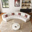 179" Modern Curved Sectional Sofa with Cushion