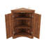 Armoire de rangement autoportante triangulaire pour la salle de bain, avec tablettes réglables, idéale pour la cuisine à domicile-11174595