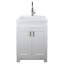 Lavabo de salle de lavage autoportant avec robinet L 22 po x l 24,4 po